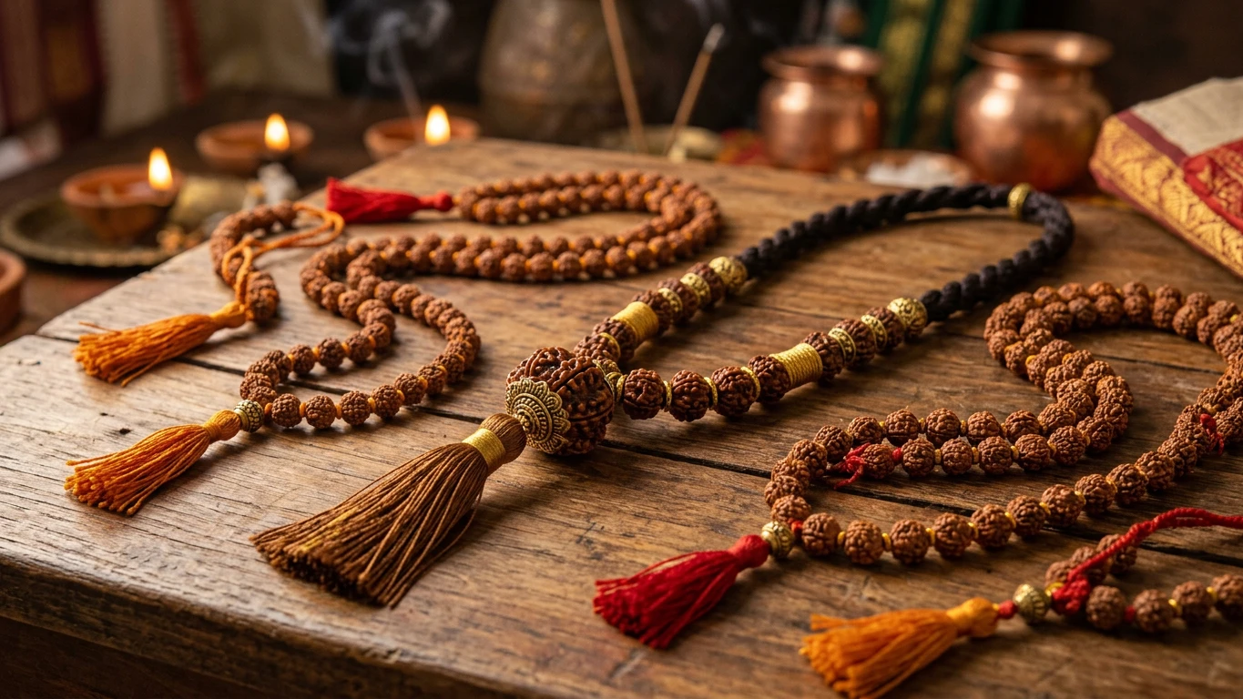 7 Mukhi Rudraksha Mala