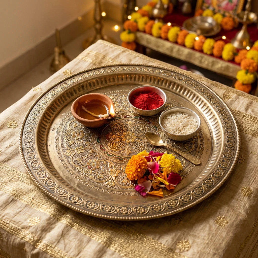 Decorative Puja Thali
