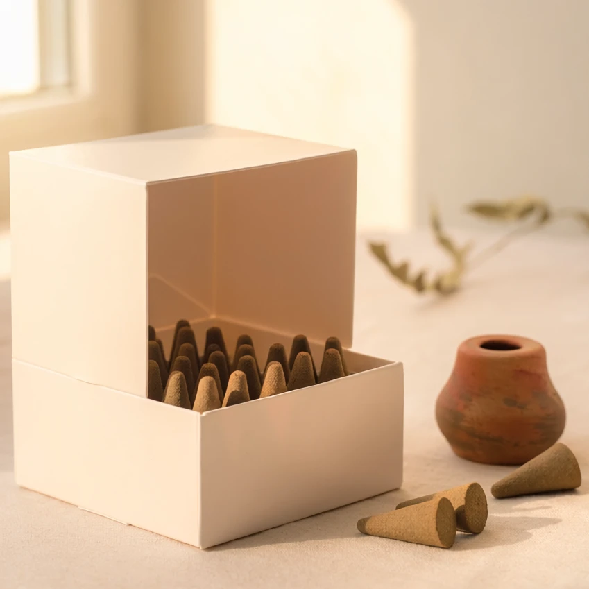 Madhuma Pratah Dhoop – Natural Dhoop Cones for Morning Puja & Meditation | 30 Cones