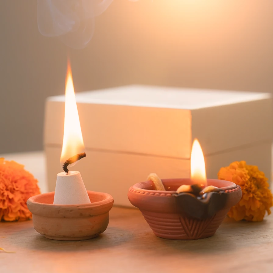 Madhuma Kapoor Jyoti – 30-Minute Camphor/Kapoor Cones for Puja & Aarti | 30 Cones — image 4