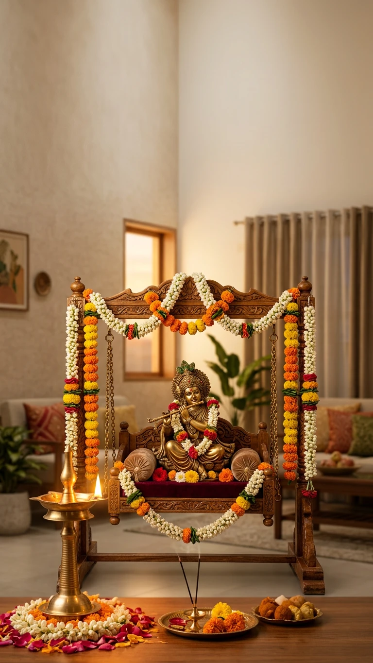 How to Celebrate Krishna Janmashtami at Home Story Cover Image