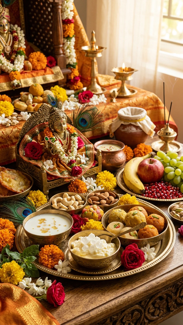 Krishna Janmashtami Bhog: What to Offer Krishna Story Cover Image
